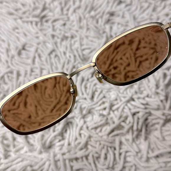 SERENGETI Visa DR6418 VINTAGE Antique Gold Sunglasses Brown Lens Rare Japan - Picture 5 of 8